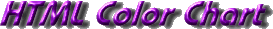 HTML Color Chart